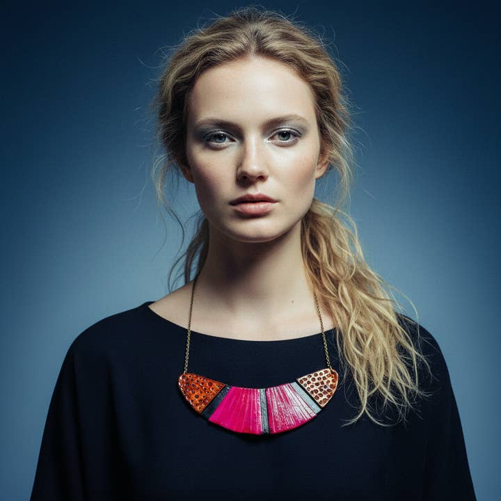 Sassy Sacha Jewelry - Wholesale Dangle Earrings - Black & Hot Pink Earrings Post or Clip On- "Kelly"2