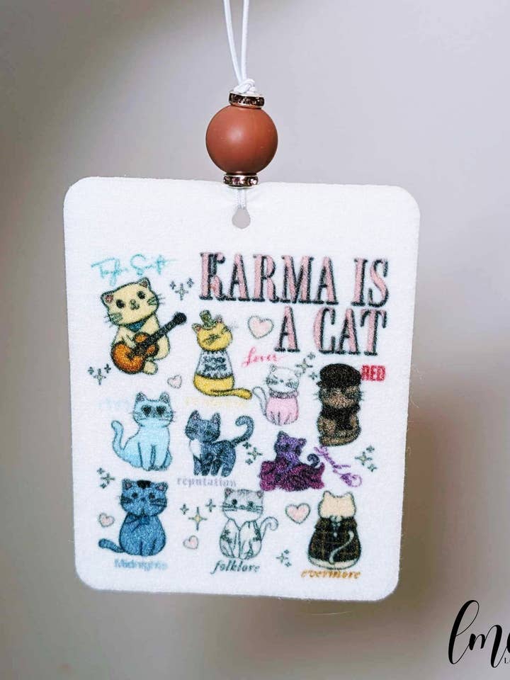 Karma Is A Cat | Swiftie | Air Freshie for wholesale by Layla May Co