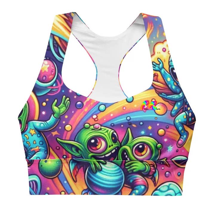 Reggiseno sportivo Rave Adventure Longline per la vendita all'ingrosso da parte di Prism Raves