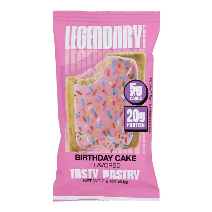 Ware Spark - Wholesale Cake - Legendary Foods - Tstr Pastry Birthday Cake - Case Of 10-2.2 Oz