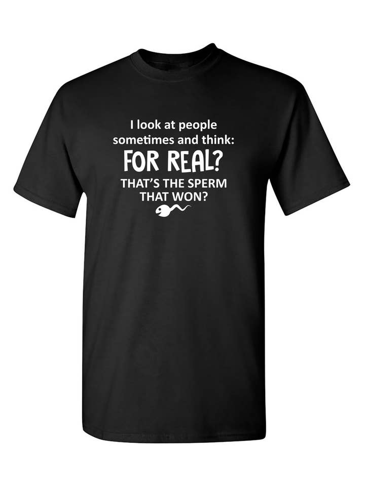 Feelin Good Tees - Wholesale Screen Printed T-Shirt - Unisex - I Look At People Sometimes