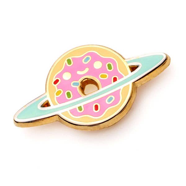 Alfiler esmaltado Donut Galaxy, color rosa para venta al por mayor de Disburst