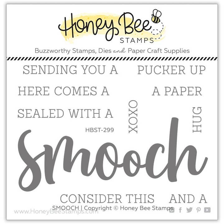 Smooch - Conjunto de Carimbos de Fotopolímero 3x4 - A Descontinuar por atacado de Honey Bee Stamps