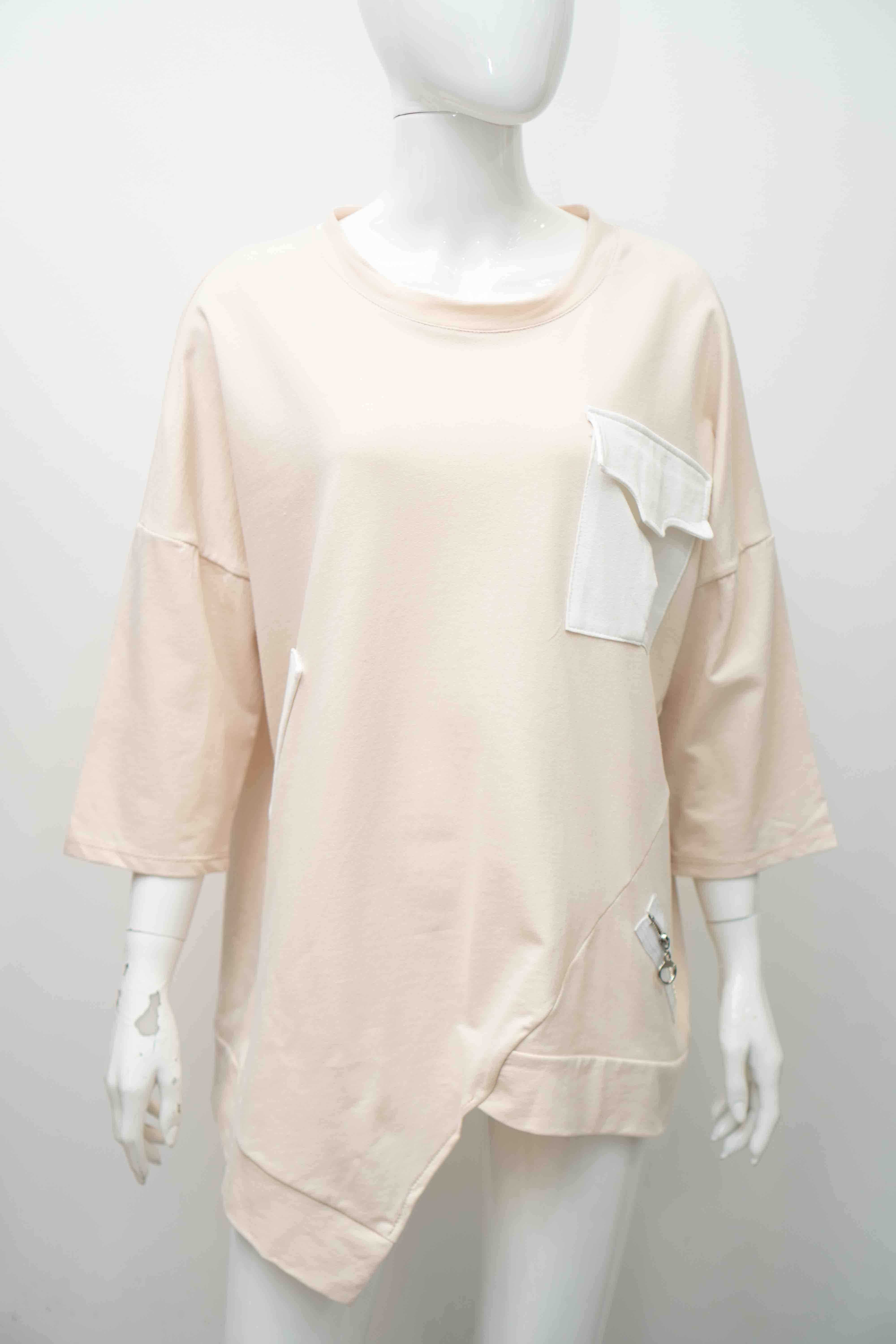 MOOYA - Wholesale T-shirt – women's - Oversized plain cotton T-shirt i70490