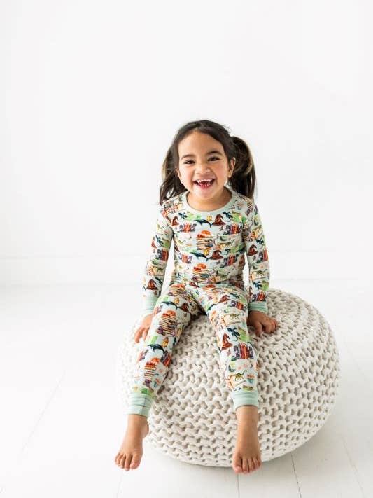 Set de pijama Storybook de dos piezas para venta al por mayor de Wildwoven