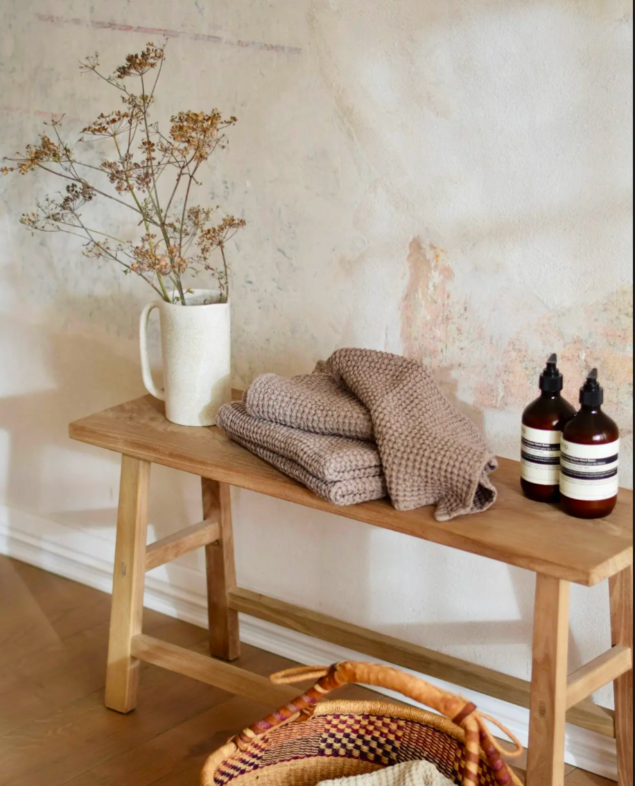 MagicLinen (We handle U.S. import procedures for you) - Wholesale Towel Set - Mocha waffle towel set (3 pcs)4