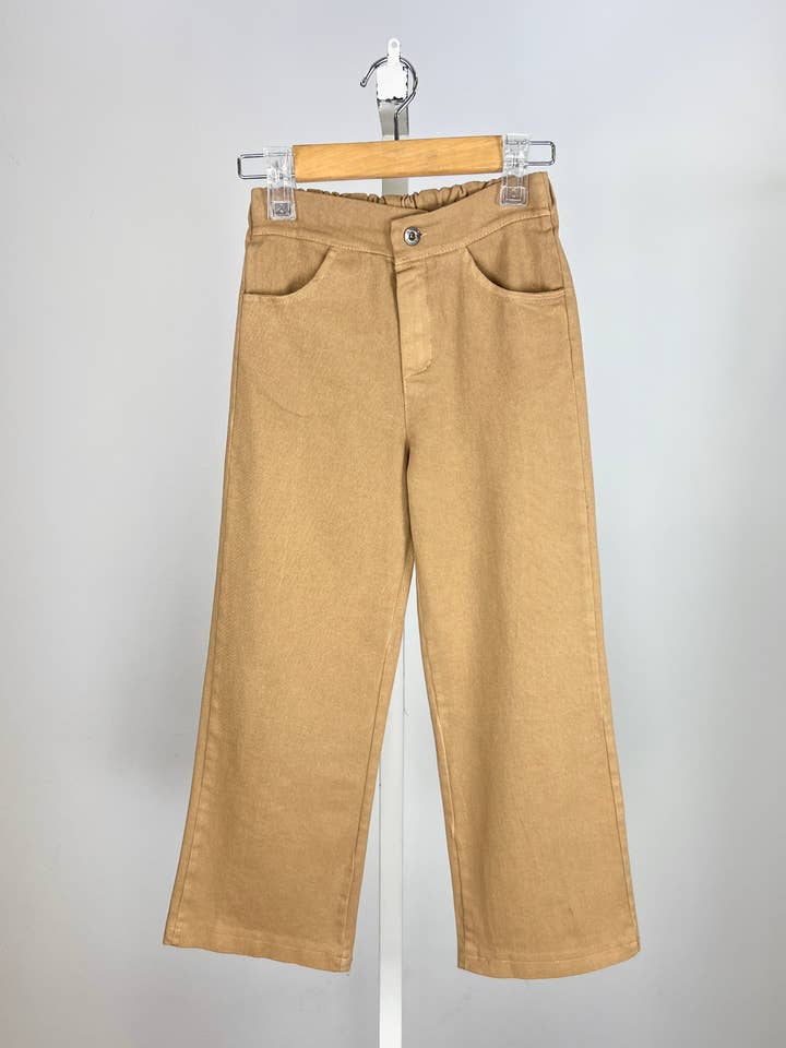 MINI MIGNON PARIS - Wholesale Pants - Kids - Girl's elastic high waist cotton loose-fitting pants3