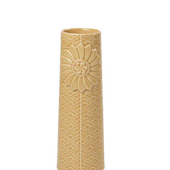 Vaso Pipanella Waves Medium Curry per la vendita all'ingrosso da parte di Dottir Nordic Design