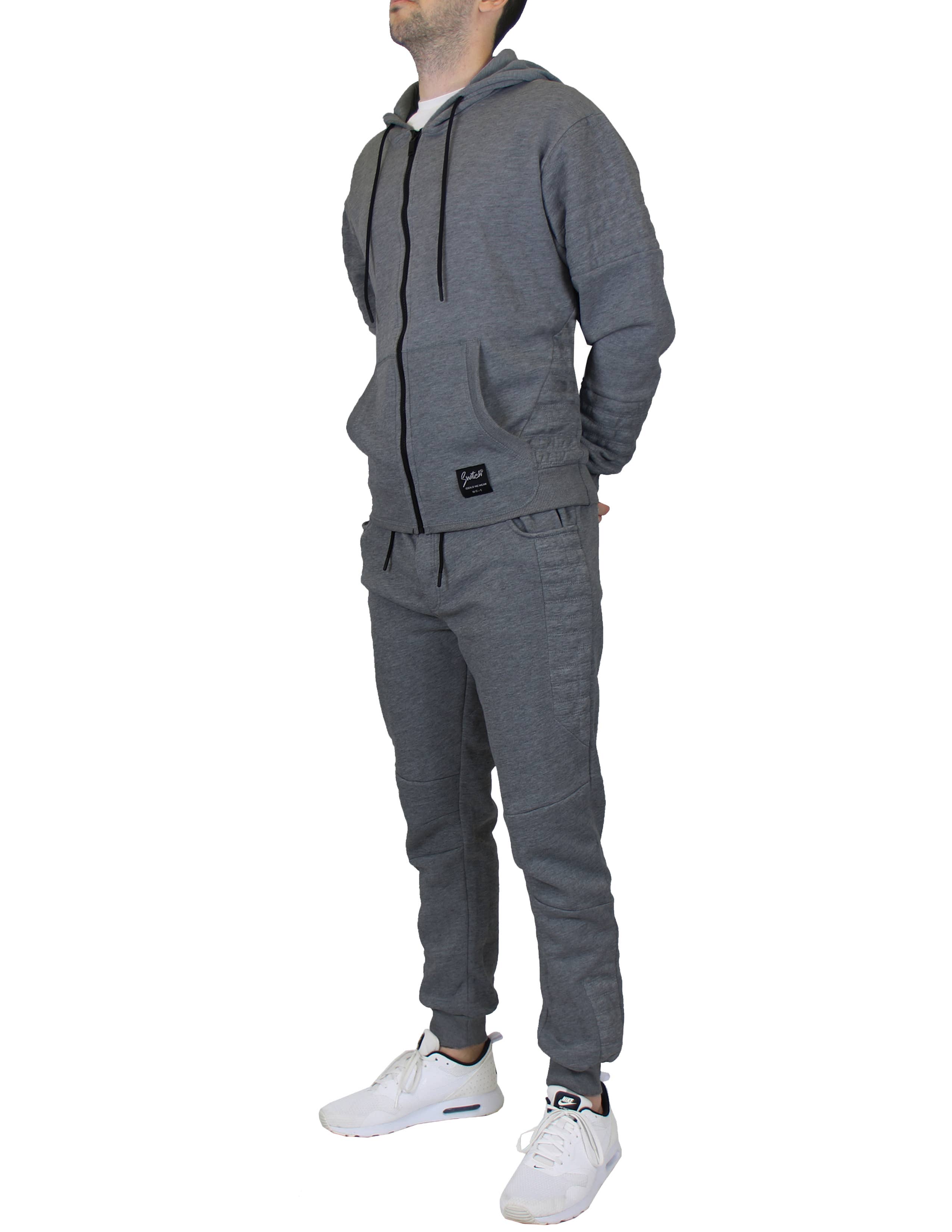 Galaxy By Harvic - Vendita all'ingrosso Completo loungewear - Uomo - Completo 2 Pezzi Felpa con Cappuccio e Jogger Moto Foderati in Pile6