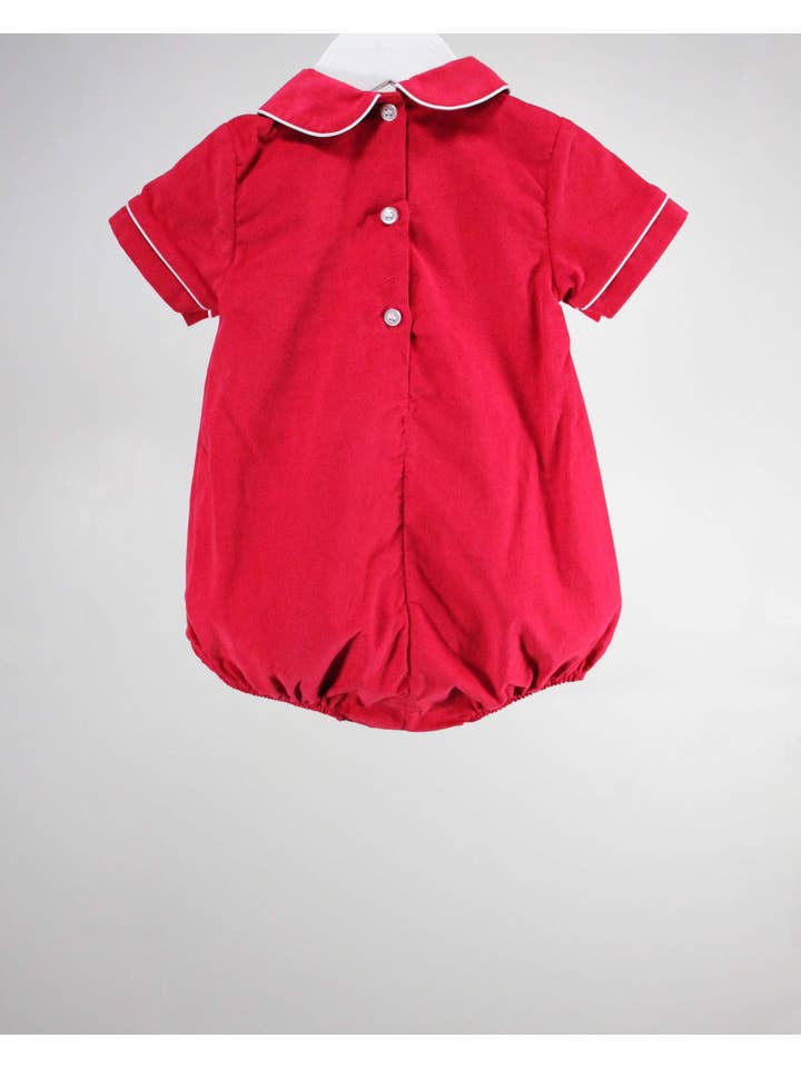 Baby Blessings Clothing - Wholesale Bodysuit (Non-Footed) - Baby - Red and White Michael Bubble1