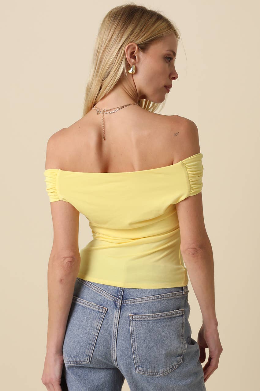 Olivaceous - Wholesale Knit Top - Women's - Leslie Off Shoulder Top18