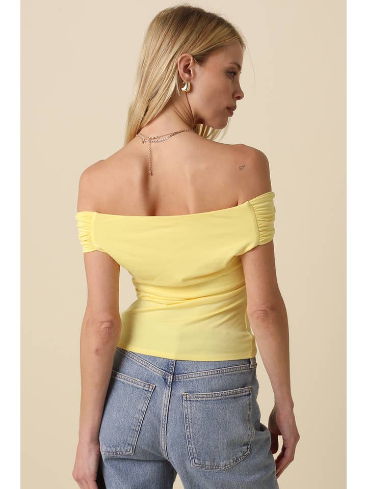 Olivaceous - Wholesale Knit Top - Women's - Leslie Off Shoulder Top18