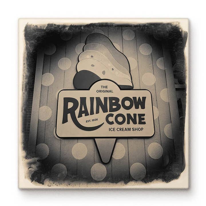 The Original Rainbow Cone Ice Cream Shop for wholesale by Cityscape Tiles