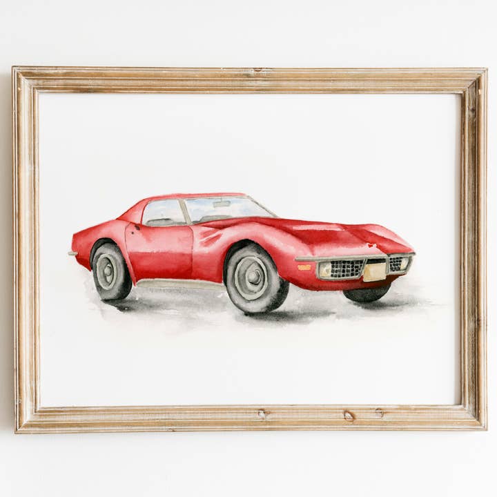 Sarah Jane Studio Art - Wholesale Art Print - Antique Cars Watercolor Prints