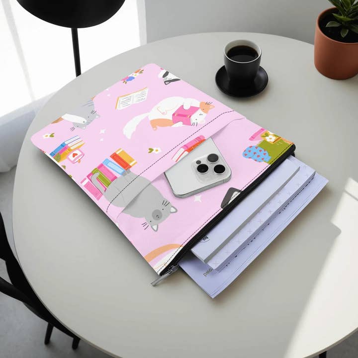 Custom Handmade Fabric Book or Sleeve Cover Protector with Zipper Fabric Book or Sleeve PDF sewing pattern, protective padded for wholesale by OhhhSoPeachy