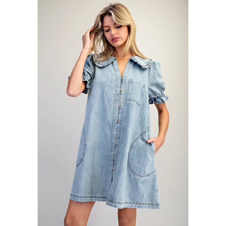 Sneeuwwitte Peter Pan Mini Jurk voor wholesale door STYLE USA