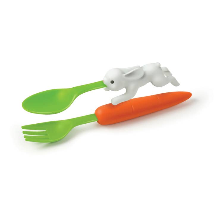 Fred & Friends - Wholesale Spoon - Kids & Baby - SNACK RABBIT - Nesting Kids Utensils2