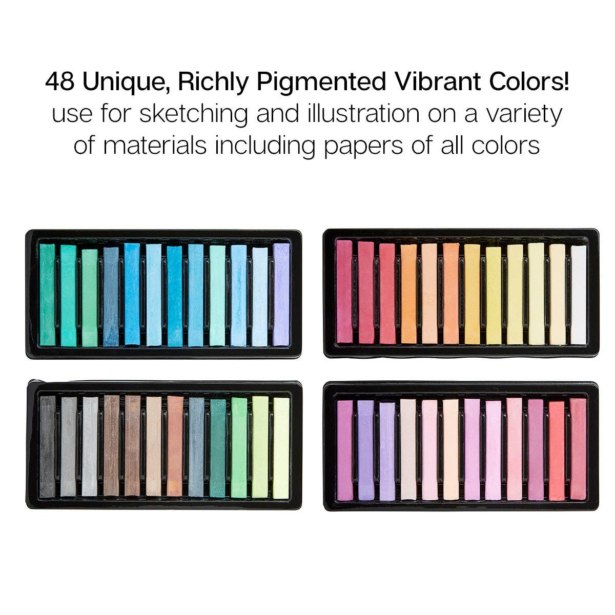 KINGART - Wholesale Chalk - Chalk Pastels 48 pc1