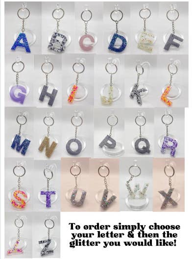 ABC Resin Keychain for wholesale by SkylinnRaeCo