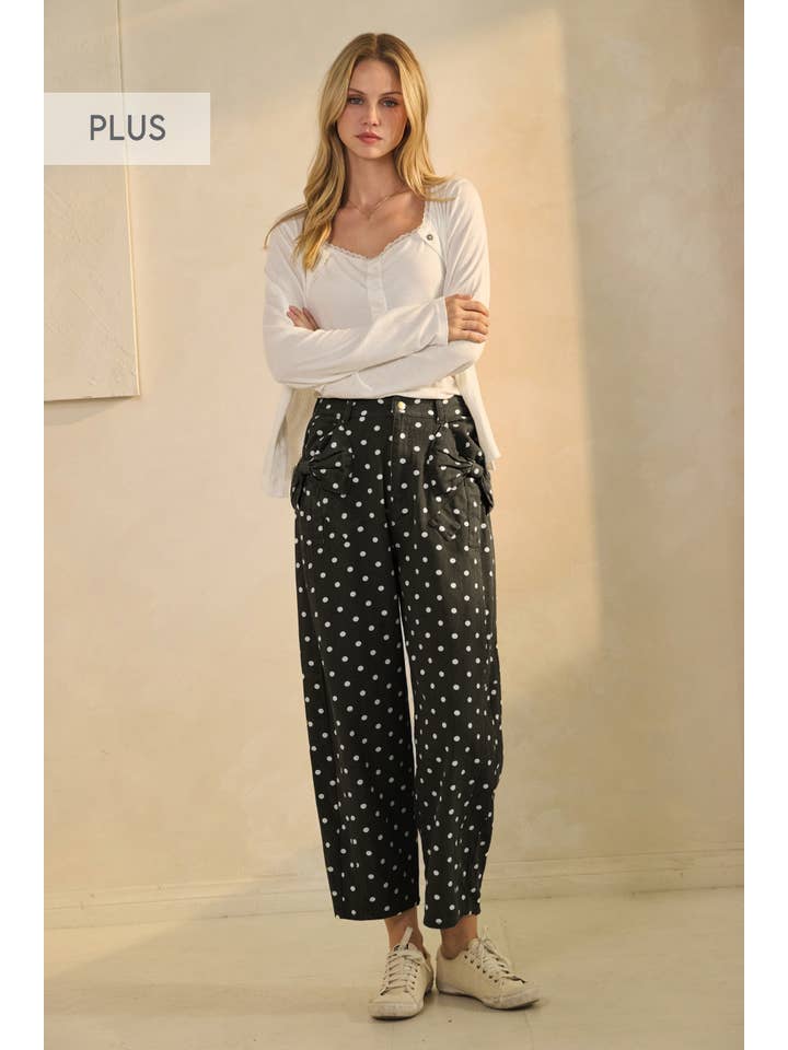 Oddi - Wholesale Pants - Women's - Plus High-rise Printed Denim Pants