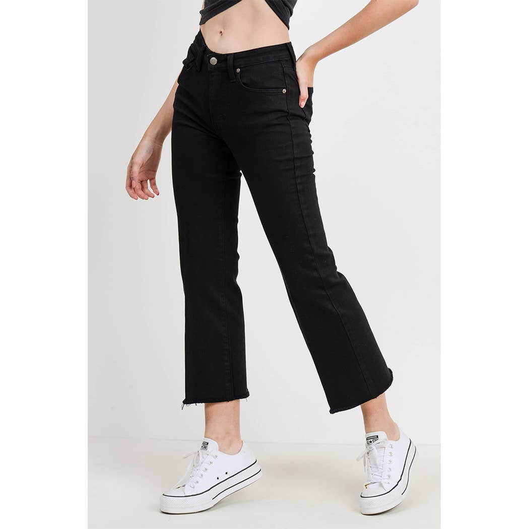 L.T.J Letter to Juliet - Wholesale Pants - Women's - LP147-SICILY SCISSOR CUT WITH CREASE LINE-BLACK1