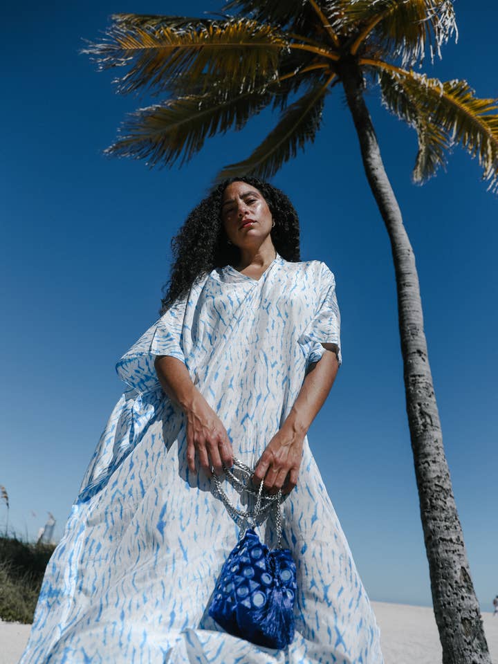 Mantis Kaftan - Blue for wholesale by Naylila