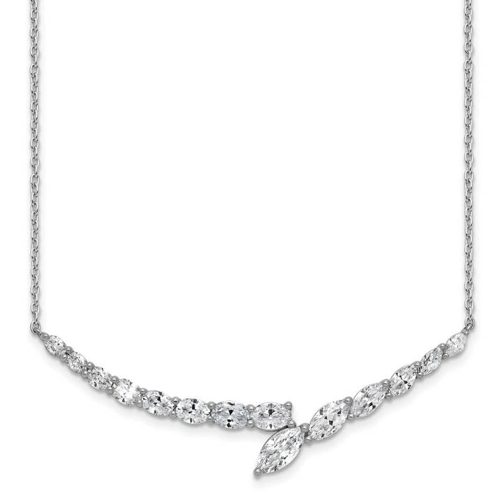 14k Lab Grown Diamond Fashion Bar Necklace 4 ctw for wholesale by Fine Diamond