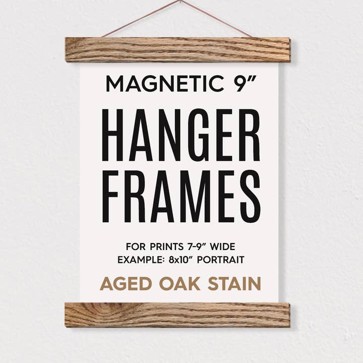 Cadre porte-affiche magnétique 9" pour impressions portrait 20 x 25 cm pour la vente par Hanger Frames