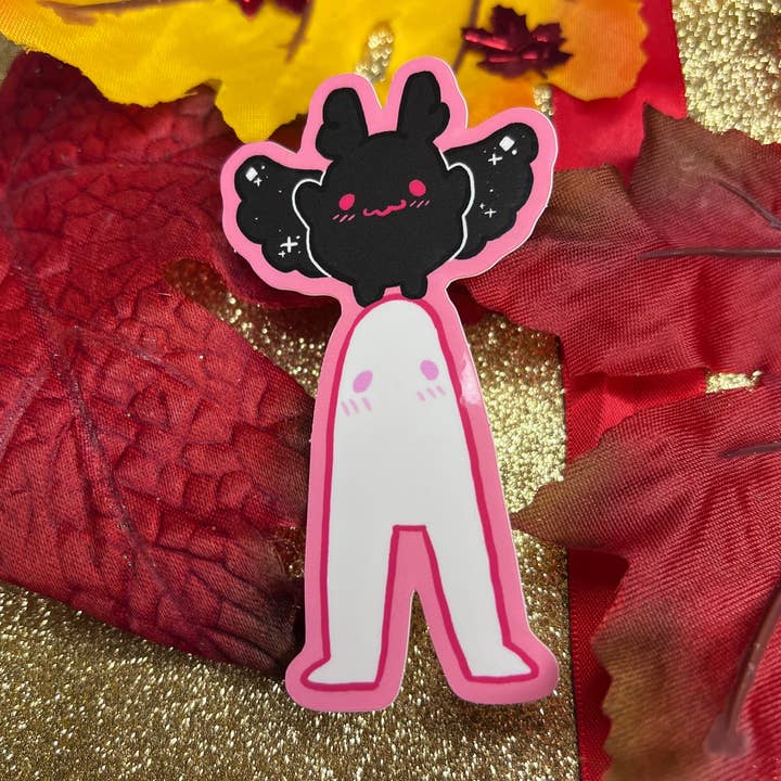 Mothman n Fresno Nightcrawler ~ Sticker for wholesale by Woolblossom