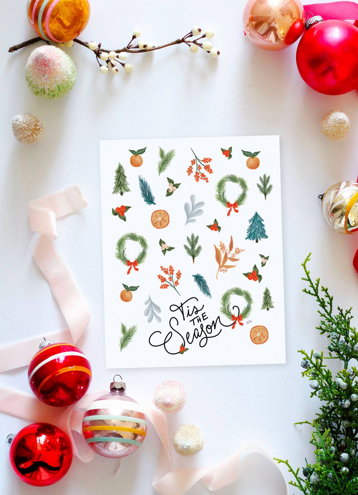 Lily & Val - Wholesale Art Print - Tis The Season - Print2