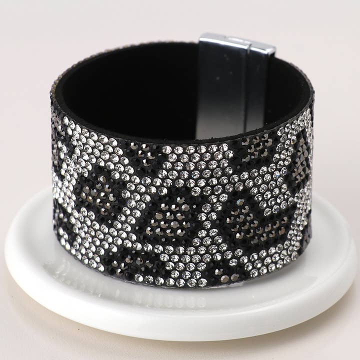 Silver Mix Animal Print Cuff for wholesale by Peace Of Mind