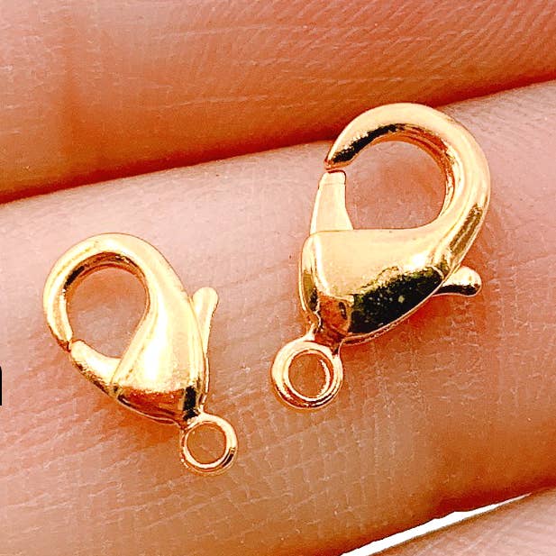 Beads Creation - Vente Fermoir - Fermoir à mousqueton en or, fermoir de fermeture pour la fabrication de bijoux CL4290