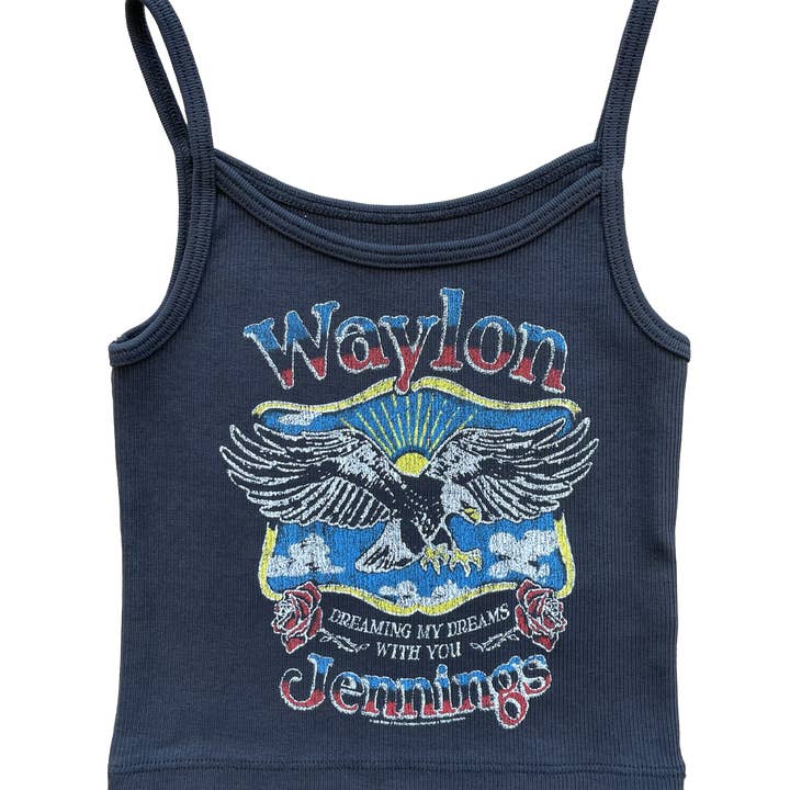 Waylon Jennings Dreaming Tank for wholesale by Rowdy Sprout