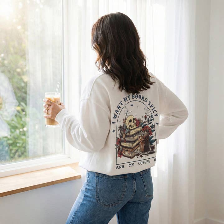 I Want My Books Spicy Sweatshirt for wholesale by MagicMerchEmporium
