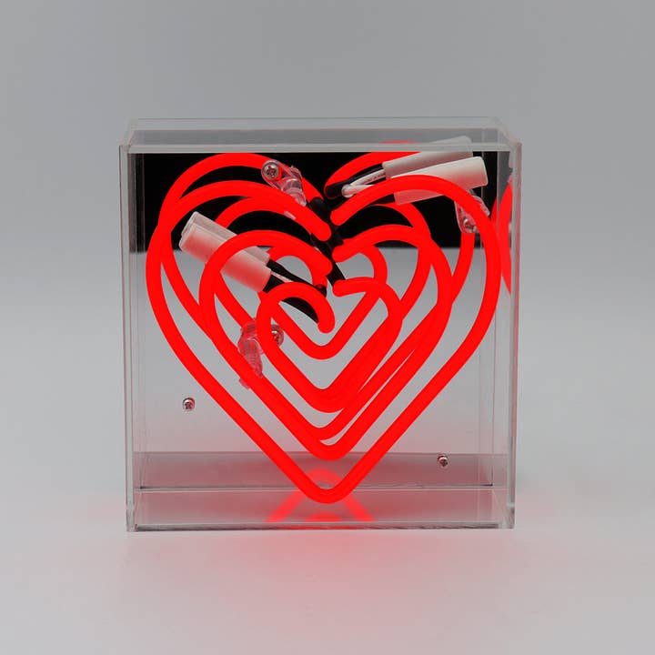 Locomocean - Wholesale Neon Sign - 'Heart' Mini Acrylic Box Neon Light