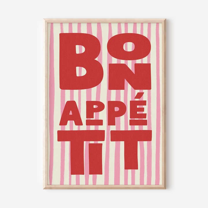 Bon appetit Print for engroshandel hos byKHAY