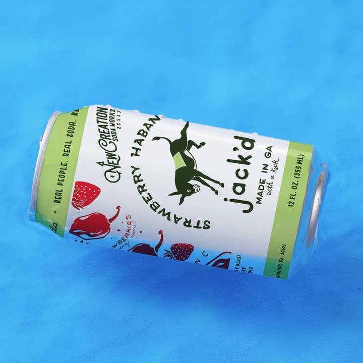 New Creation Soda - Wholesale Soda/Carbonated Drink - Jack'd Strawberry Habanero Soda (Case of 16)1