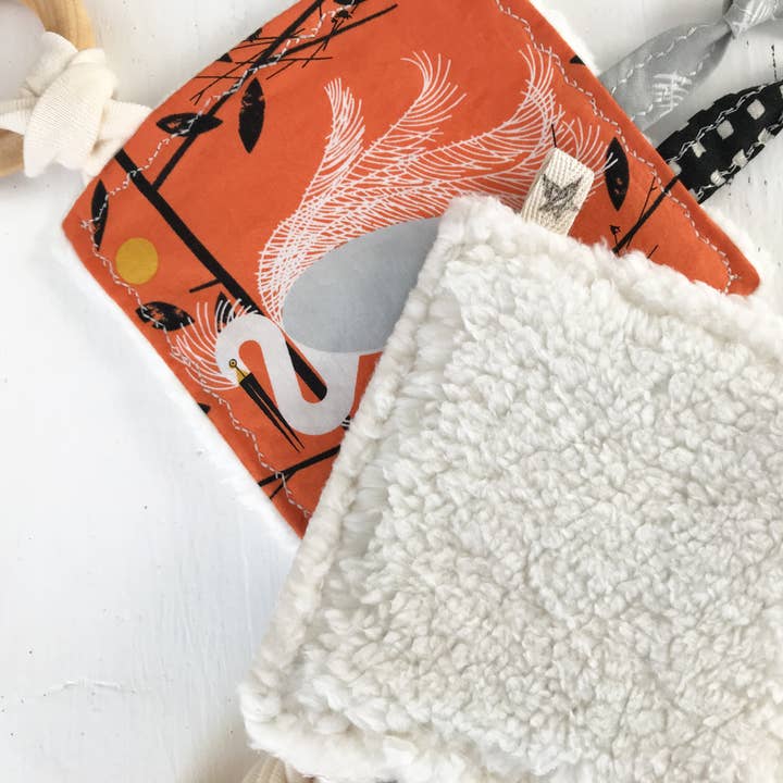 The Bird & Elephant - Wholesale Crinkle Tag Toy - Baby - Infant Crinkle Toys, Charlie Harper Birds