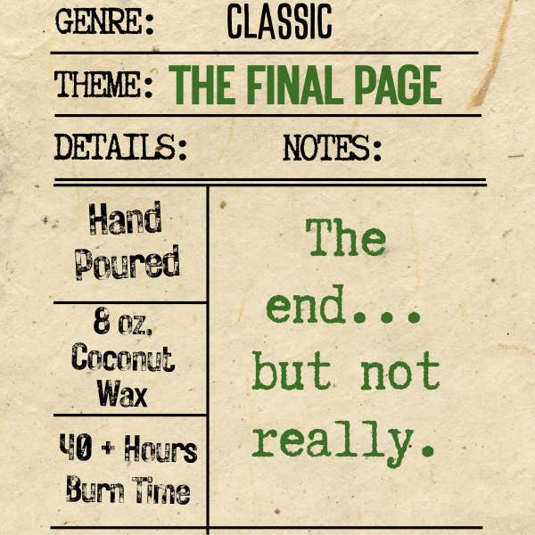 The Vintage Flame Candles - Wholesale Jar/Filled Candle - Reading Nook - Ink & Ember Collection 16