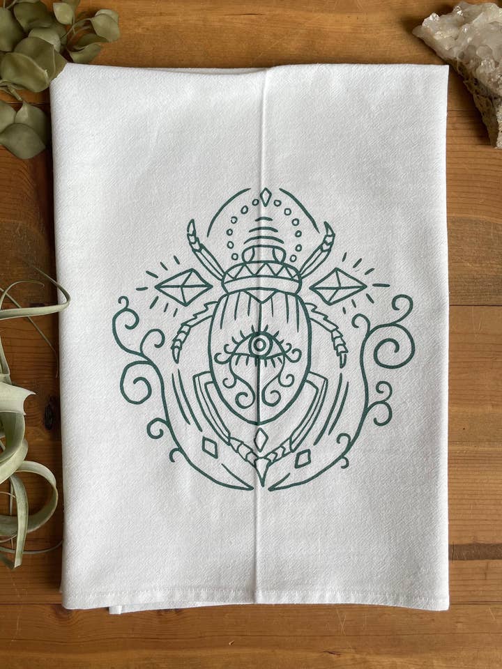 Ögon bred skalbagge skärm Print maträtt handduk för wholesale av Tangled Up In Hue