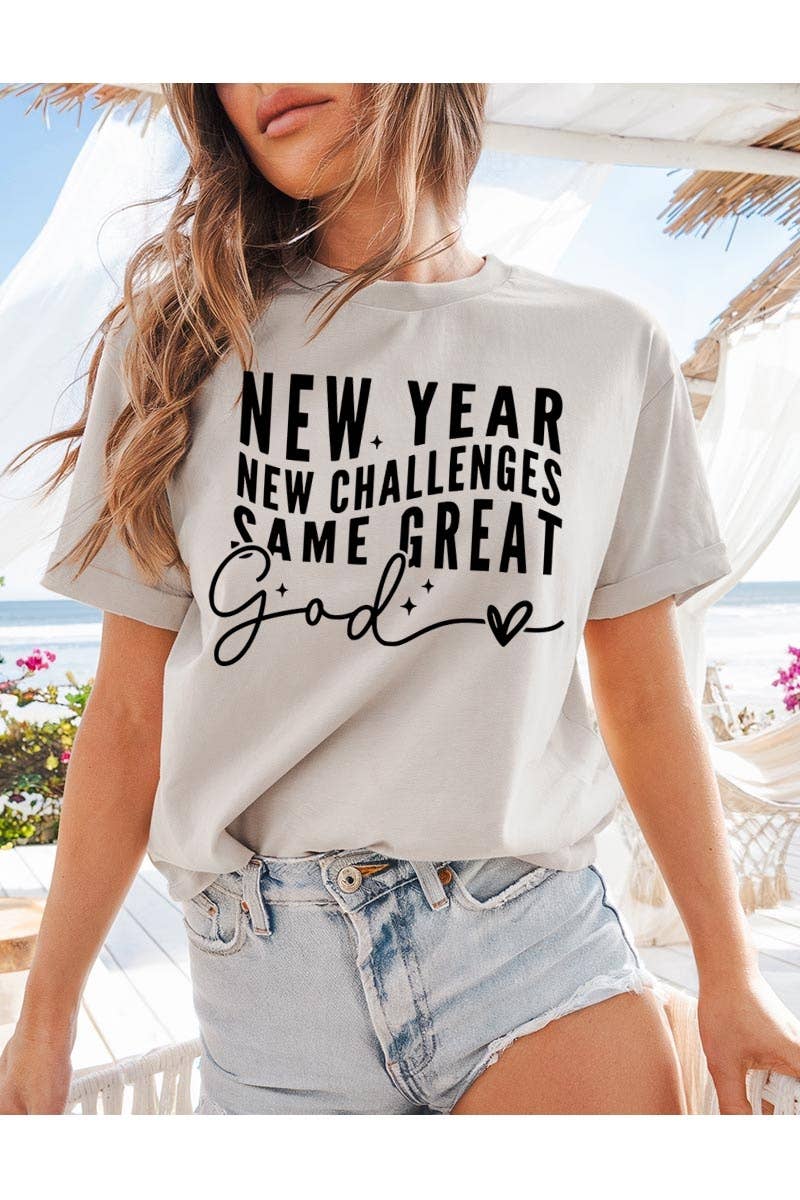 COLORBEAR - Wholesale T-Shirt (Graphic) - Women's - New Year New Challenges Graphic Heavy Cotton Tee6