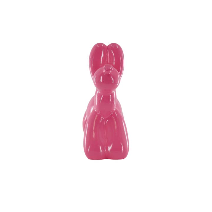 Housevitamin bv - Wholesale Money/Piggy Bank - Ornament- Money Bank Balloon Dog- Neon Pink-17x7x17cm