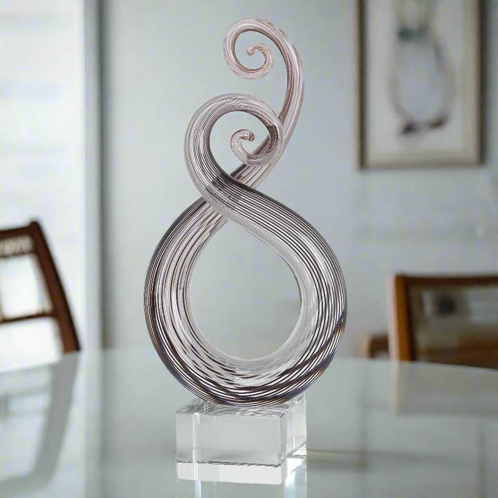 Entangle Murano Style Art Glass Centerpiece H10" for wholesale by Badash
