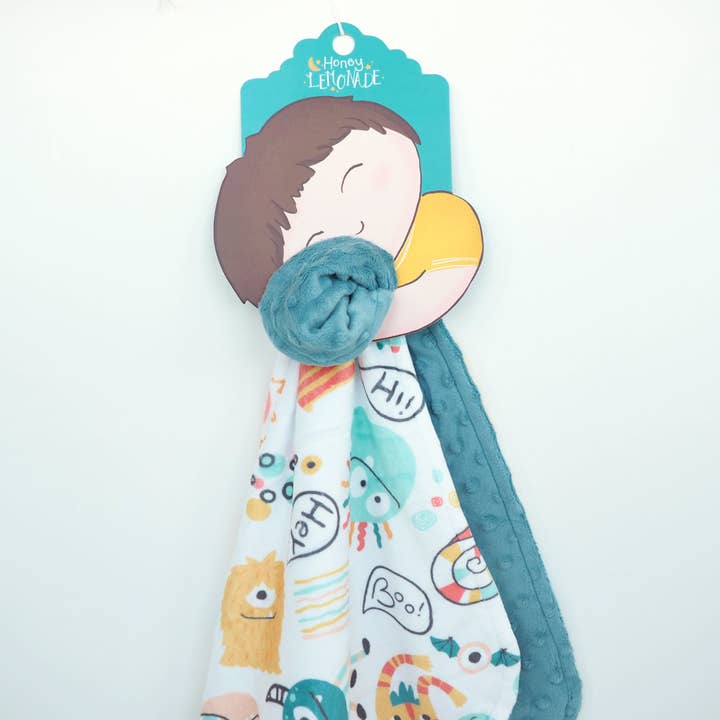 Honey Lemonade- Minky Baby Blankets and Gifts - Vendita all'ingrosso Copertina doudou - Neonati - Mini Minky - Festa dei mostri1