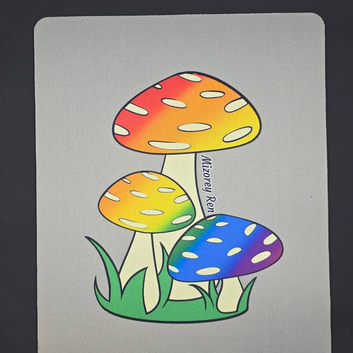 Pride Mushroom Mousepad for wholesale by Mizorey Ren