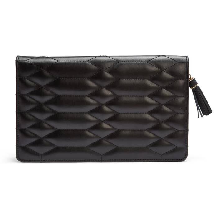 WOLF - Wholesale Jewelry Box/Organizer - Caroline Large Jewelry Portfolio - Black