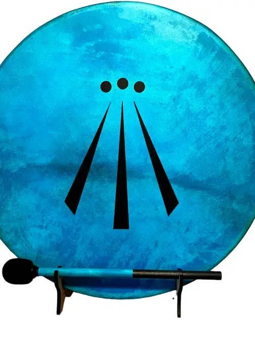 Viking Sjamanendrum met optioneel displaystandaard en draagtas voor wholesale door inRhythm