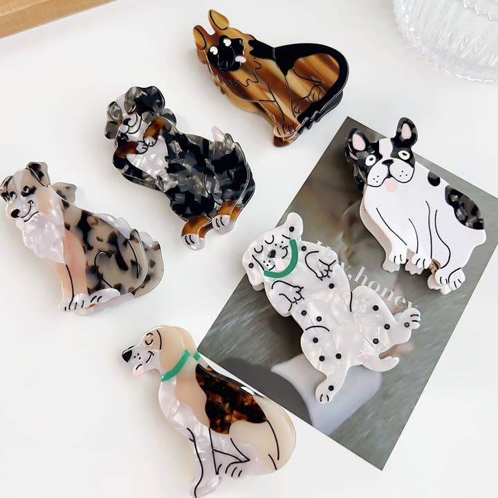 ACCITY - Wholesale Hair Clip - Women's - DOPAMINE CUTE BEAUTIFUL CARTOON DOG HAIRPIN_CWAHA1496
