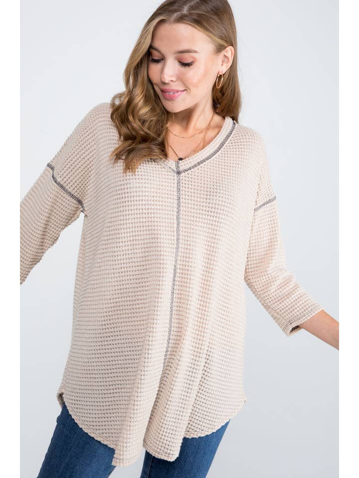 Bloomero - Vente Tunique – femme - TUNIQUE DE STYLE DÉCONTRACTÉ PIED DE POULE16