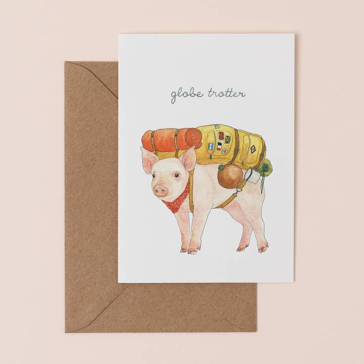 Globe Trotter Card for wholesale by Mister Peebles